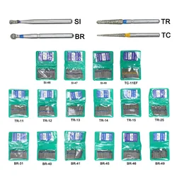 GREATLH High Quality 50Pcs/Bag Durable Dental Diamond Turning Needle Turning Needles for Dentalhigh Speed Handpieces