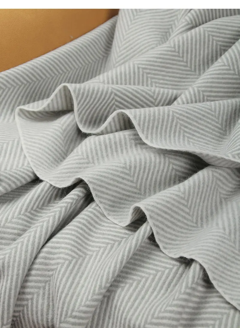 Wolldecke, Schal aus reiner Wolle, Fleece-Strickdecke, weiche Wolldecke, tragbarer, warmer Schal, Schal, Heim- und Autoabdeckung, Dekoration – Detail 21