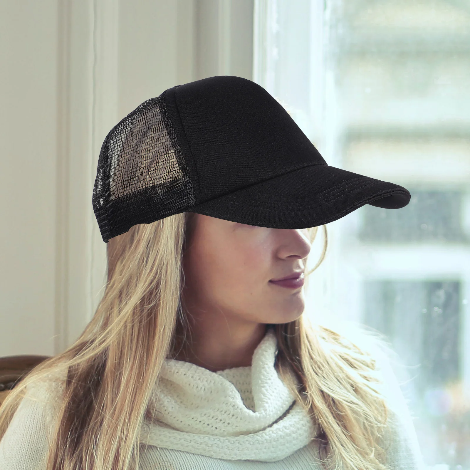 

10Pcs Sublimation Blank Mesh Baseball Caps Lightweight DIY Heat Transfer Hats Breathable Outdoor Trucker Hats Mesh Baseball Cap