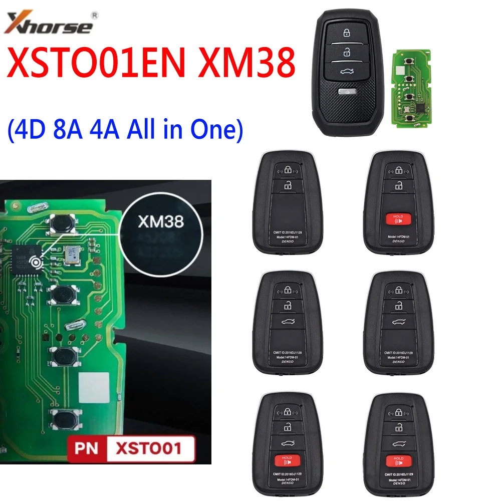 XM38 스마트 키를 위한 최적의 솔루션: Xhorse XSTO01EN과 함께