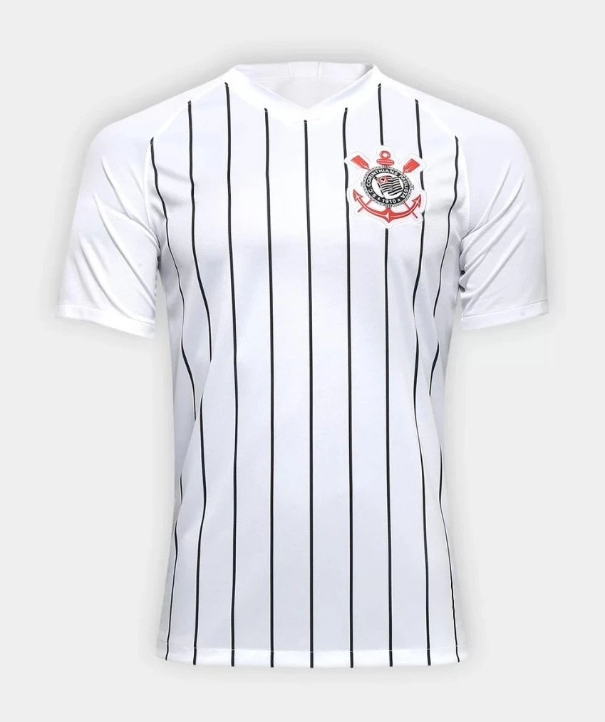 Classic Timão-style Special Soccer Jersey Adult-child V‑Neck Print Short Sleeve Brazil Corinthians City Fan Sport Football Shirt