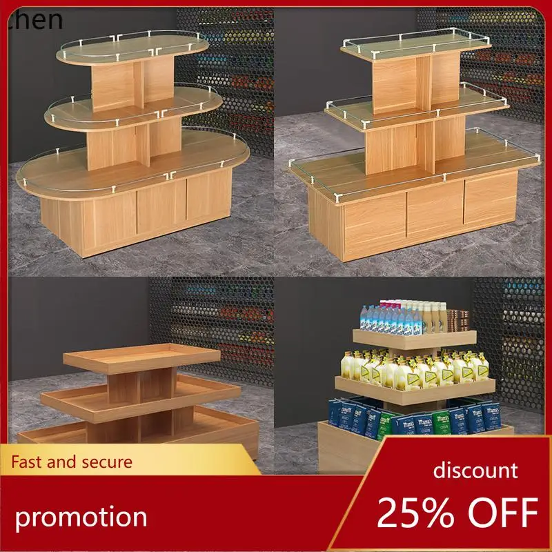 

Island Display Stand Display Cabinet Shelf Cosmetics Tea Shop Container Flow Table