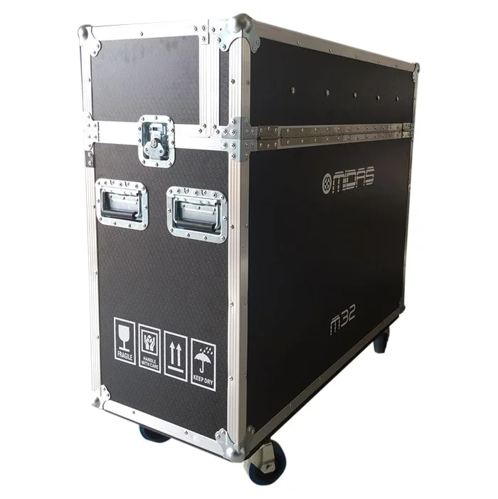 Flight Road Mixer Case for Midas M32 DJ Digital Mixer Air Fly Road Case with Brake Casters