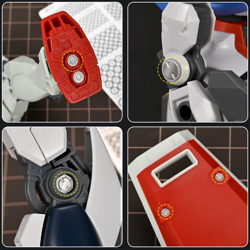 MSWZ MG/HG Metal Screws & Etched Sheets for Gundam Model Precision Detail Decoration Custom Upgrade Modification Accessories