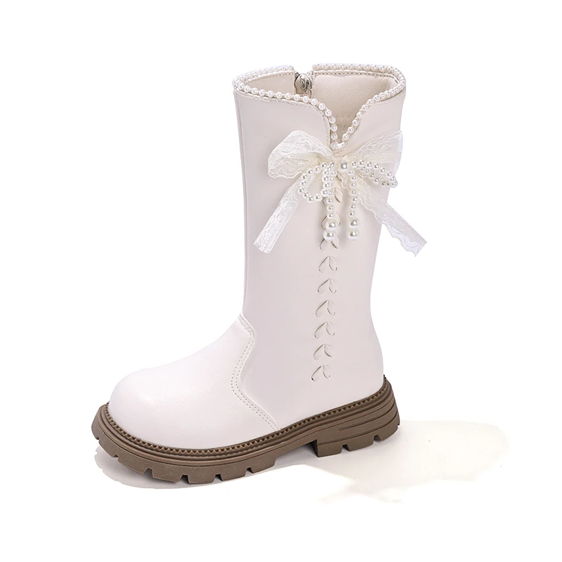 

Autumn Winter Girls' Long Boots Elegant New Children's Causal Platform Boots Sweet Bowknot Kids Fashion Princess Catwalk Boots