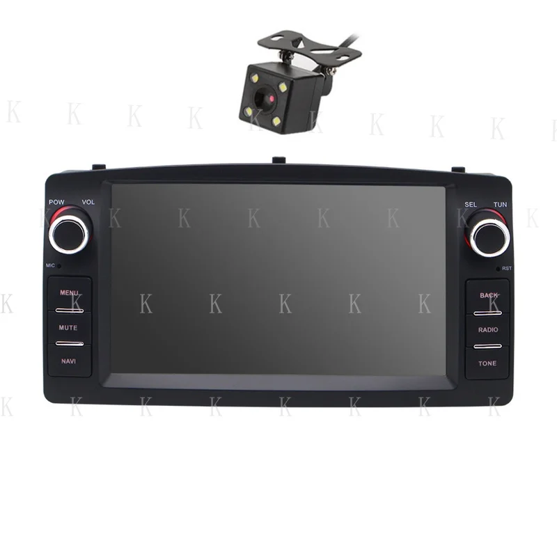 FOR Car Radio Player For Carplay FM SWC 4+32G W/CAM  For Toyota Corolla 2003-2008