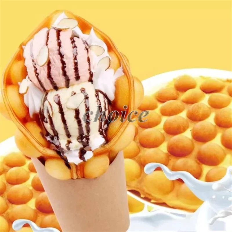 Electric Not Sticky Bubble Wafel Famous Snack Egg Waffle Machine Commercial Waffle Maker Hot Sale Model