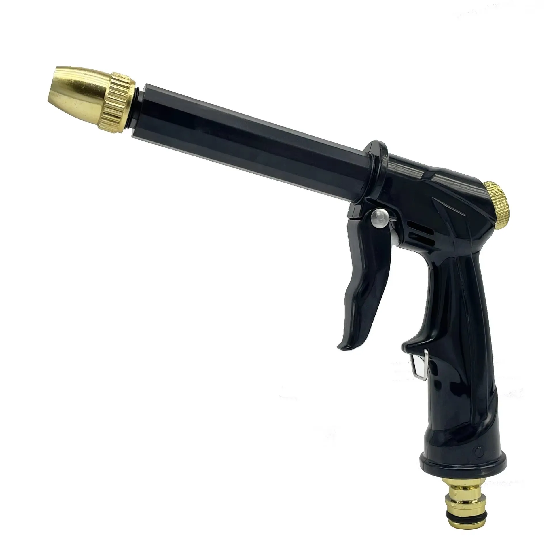 High Pressure Expandable Garden Hose Kit 25FT 50FT 75FT 100FT Retractable Water Hose with Metal Long Rod Spray Gun Brass Fitting