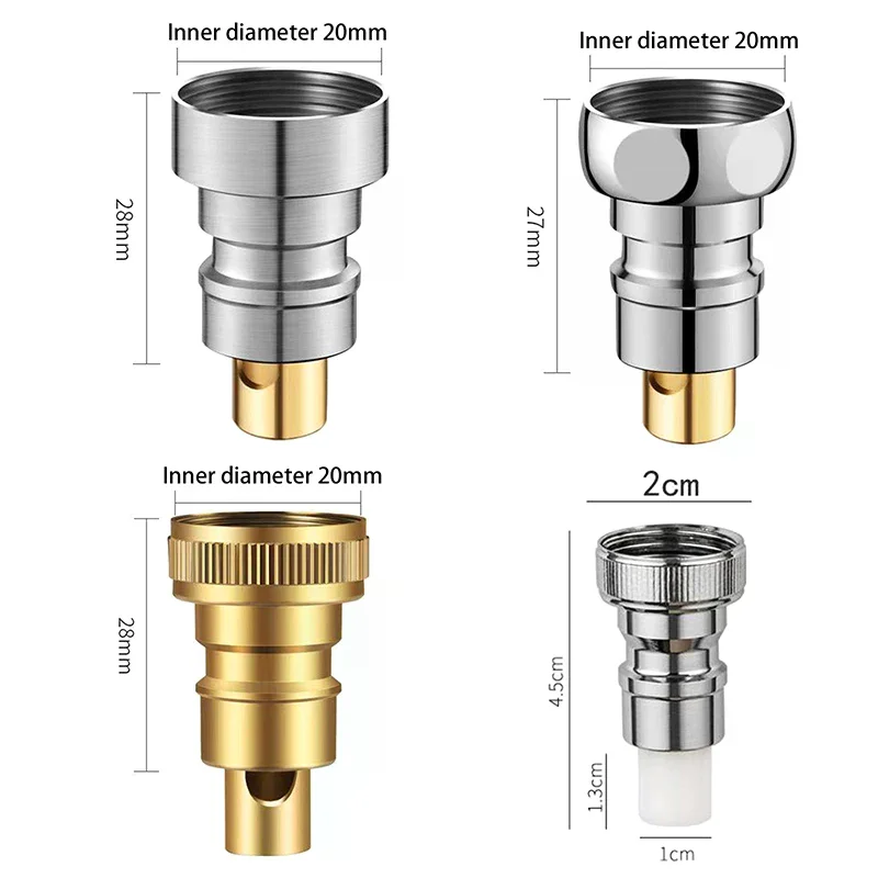 Adaptador de manguera para grifo, grifo de lavadora, boquilla de parada de agua anticaída, adaptador de grifo de agua, accesorios de repuesto