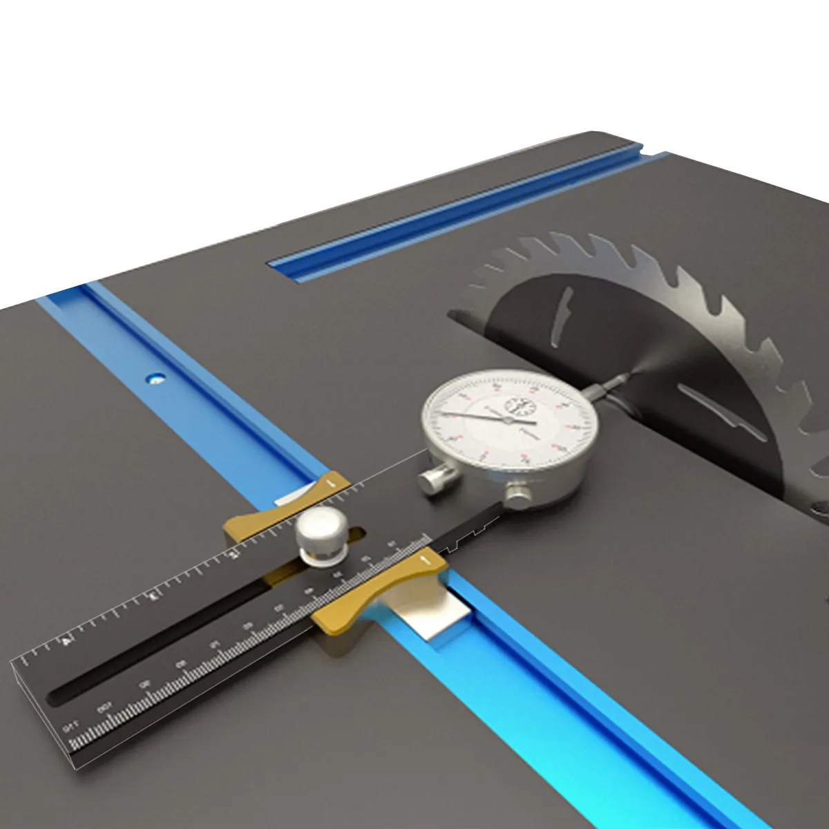 Dial Indicator Table Saw Gauge A-Line It Basic Kit - Saw Blade Parallelism Corrector for woodworking Aligning and Calibrating