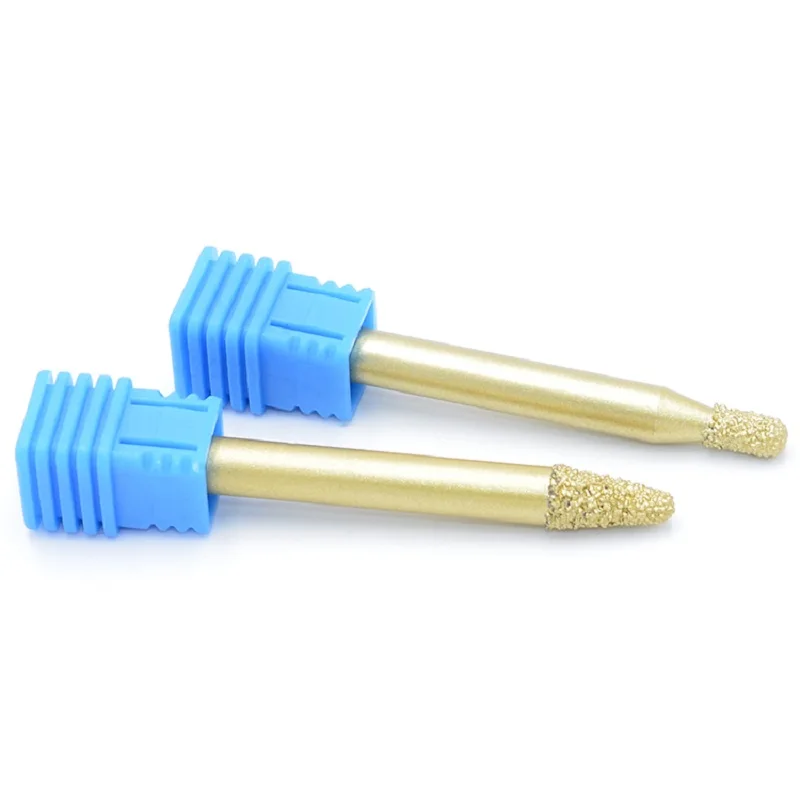 6/8/10mm Granite Diamond Engraving Machine Tool stone engraving bits marble carving tools CNC 3d Relief Roughing Milling