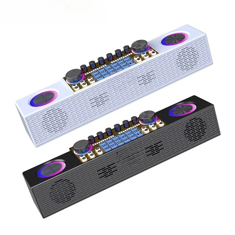 40W live broadcast sound card all-in-one machine, home audio and video singing, outdoor singing, audio live broadcast sound card