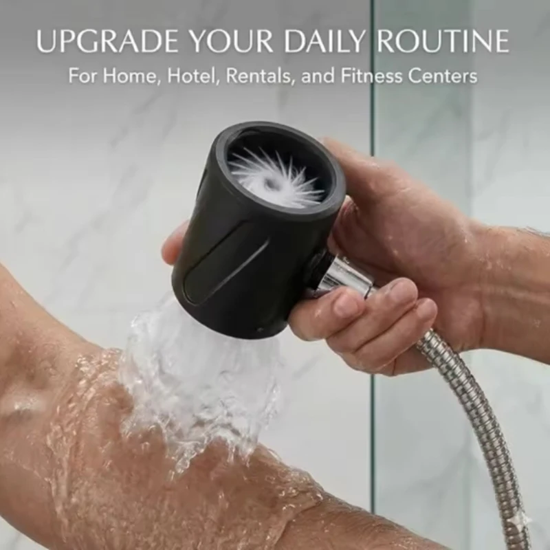 3D Printed Large Flow Circular Showerhead Nozzle High Pressure Spiral Nozzle Pet Dog Cat Foot Wash Massage Sprayer Shower Head