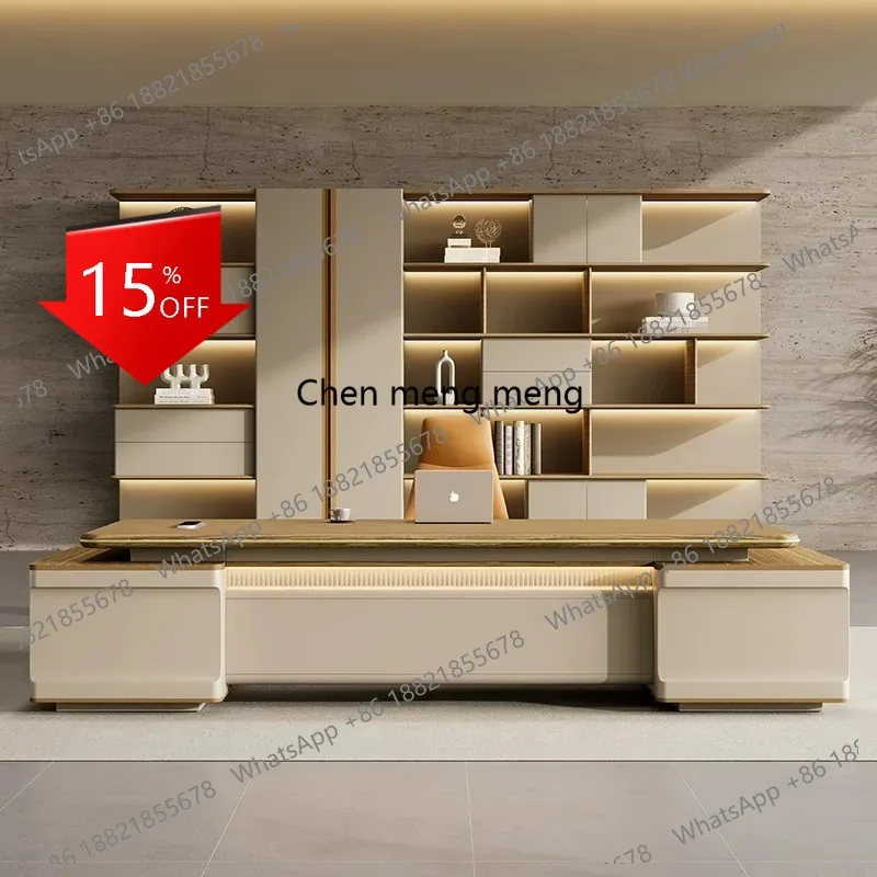 

A139 Light Luxury Conference Office Desk Executive Work Minimalist Designer Computer Desks Conference Quality Escritorio Furnitu
