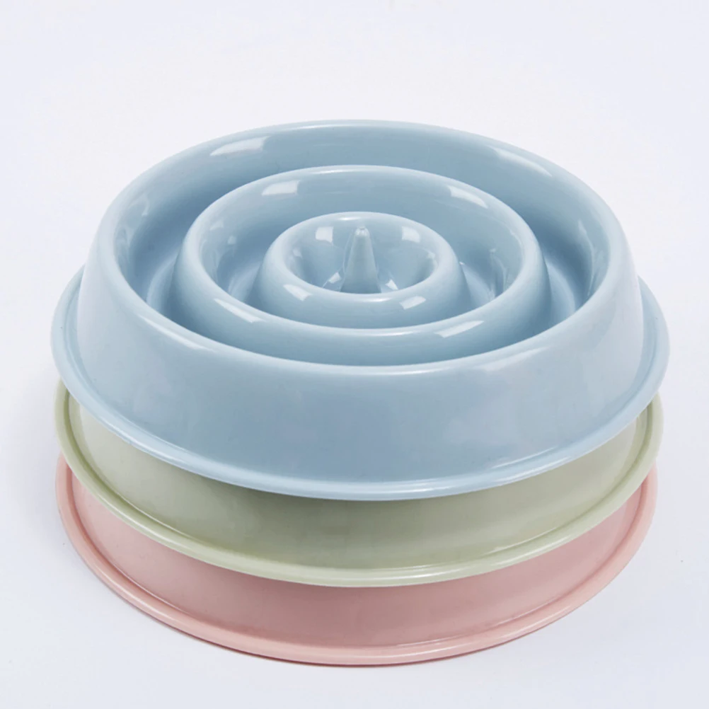 

PP Plastic Pet Slow Feeder Bowl Food Container for Home Cats Small Medium Dogs Feeding Device (Green)