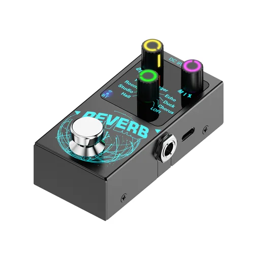 Imagen 1 del producto Pedal de efectos de reverberación para guitarra – Diseño compacto