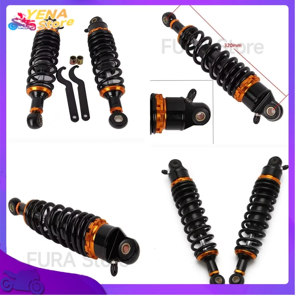 

320mm Rear Shock Absorber Suspension for Motorcycle and Electric Scooter Applicable to CG125 GN125 Daelim VS125 Yamaha Honda