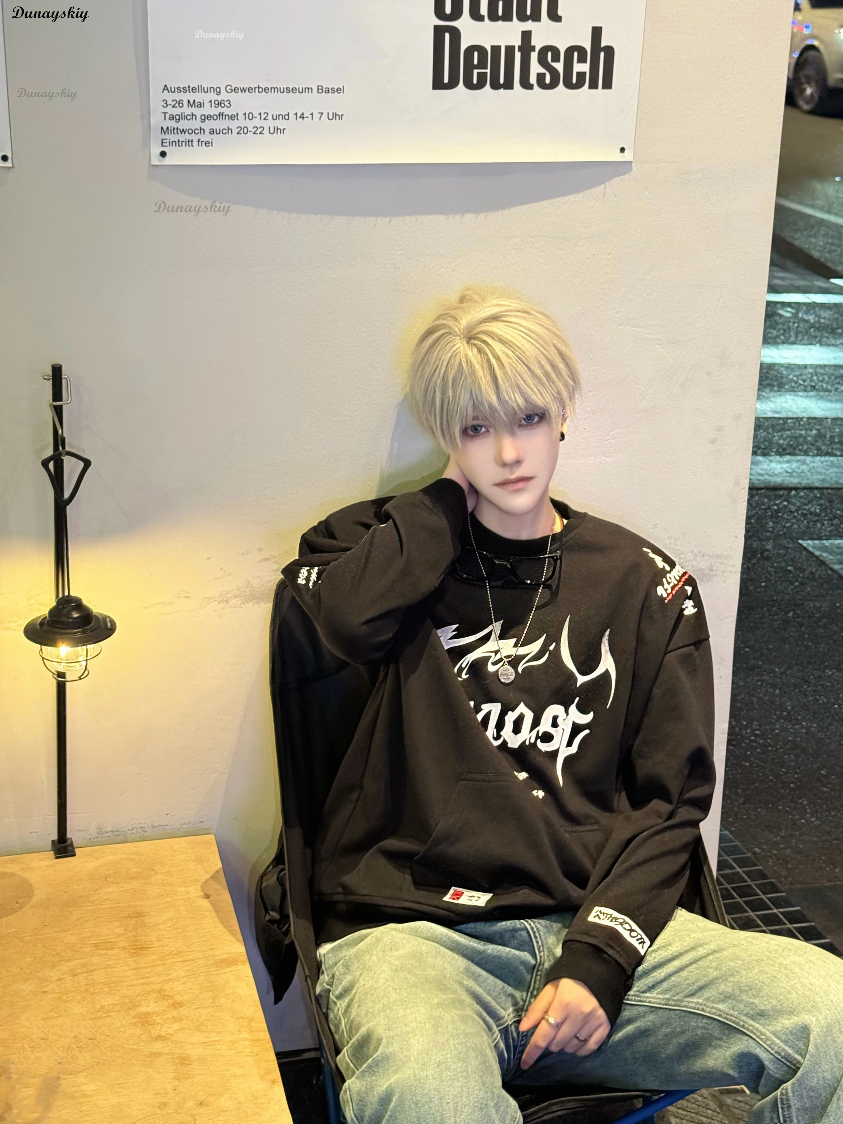 Xavier Sylus Rafayel Caleb Zayne Game Love And Deepspace Cosplay Costume Black Shirt Detachable Cat Men Cos Halloween Customized