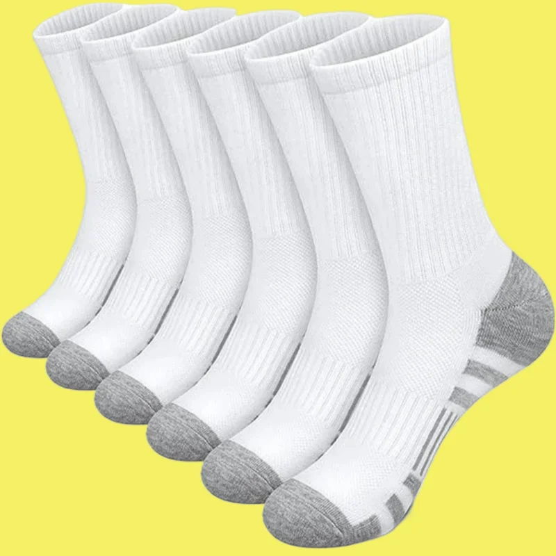 

6/12 Pairs Spring and Summer Mid-Length Socks Factory Direct Sales 2024 New Sports Socks Comfortable Breathable Basketball Socks