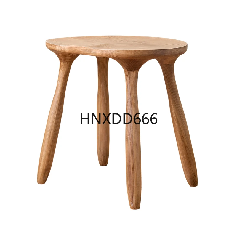 

Современный простой табурет для макияжа из цельного дерева для дома, спальни