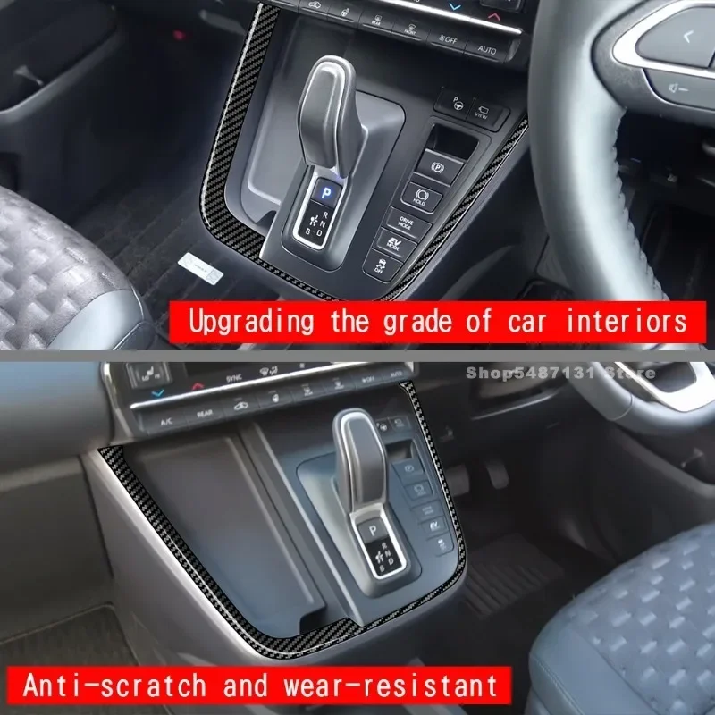 Center Console Gear Shift Panel Cover Trim Compatible for Toyota VOXY NOAH 90 Interior Accessories 2022 for Right Hand Drive