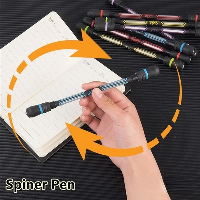 Fingertip Spinner Toy Kid Adult Stress Relief Spinning Pen Anti Anxiety Anti-slip Hand Spinner Stable Pivot Pen School Supplies