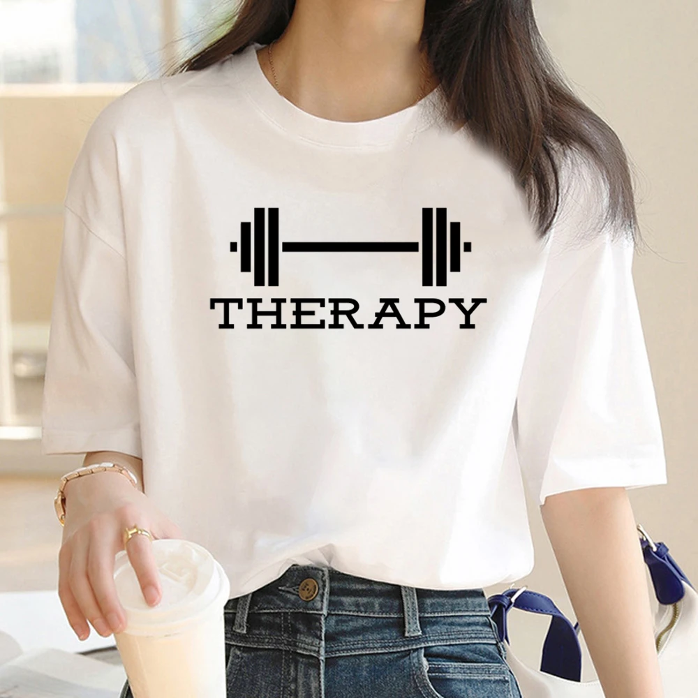 Crossfit Fitness t shirt women manga top female manga funny graphic clothing