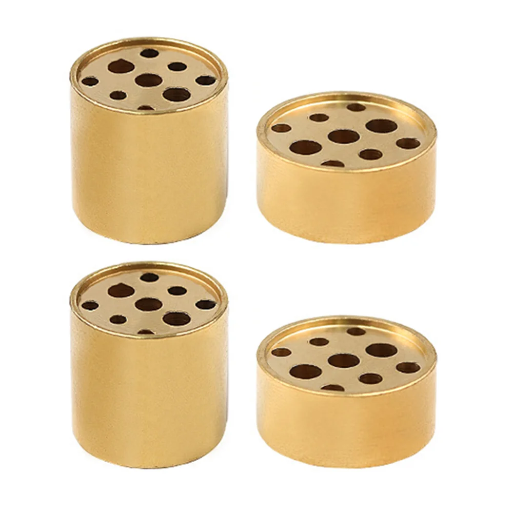 4 Pcs Nine Hole Incense Stick Practical Holder Base Fall Multi-hole Home Stand Chinese Style Burner Copper Exquisite