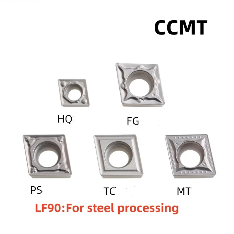 

5PCS CCMT060204-FG LF90 09T304-HQ/MT/TC/PS Ceramic inner hole turning blade For Steel processing