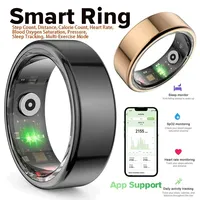 R02 Smart Ring Blood Pressure Oxygen Sleep Heart Rate Step IP68 Waterproof Monitoring Multiple Sports Mode Men Women Gifts