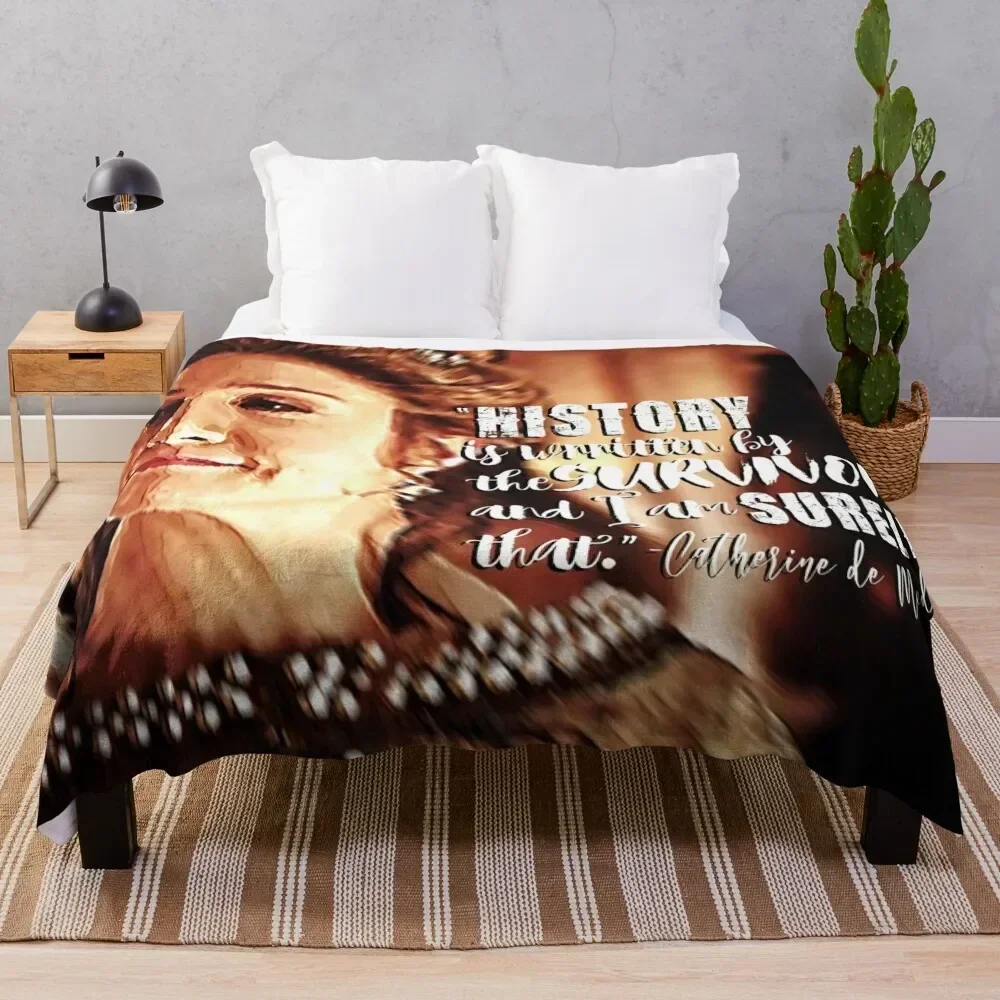 

Catherine de Medici Quote Throw Blanket Fluffy Cozy Throw Blanket for Home Decor
