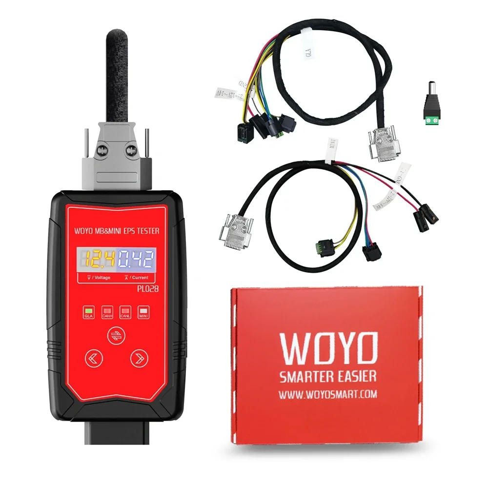 

WOYO PL028 EPS Tester For Mercedes Benz Steering Rack Detector, Torque Sensor Simulator, Support Flash Firmware