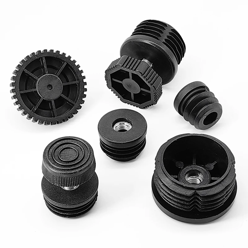 Stainless Steel Nut Pipe Plug Adjustable Feet M6/M8/M10 Thread, 16-76mm Size Range, Anti-Vibration Anti-Slip Machine Feet