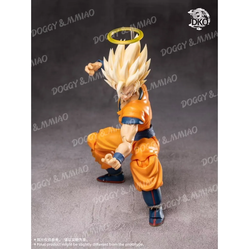 DKO لعبة دراغون بول Z SHF سوبر سايان 2 SSJ2 البرق الصحوة سون جوكو رئيس نحت اكسسوارات أنيمي ألعاب شخصيات الحركة الهدايا #6