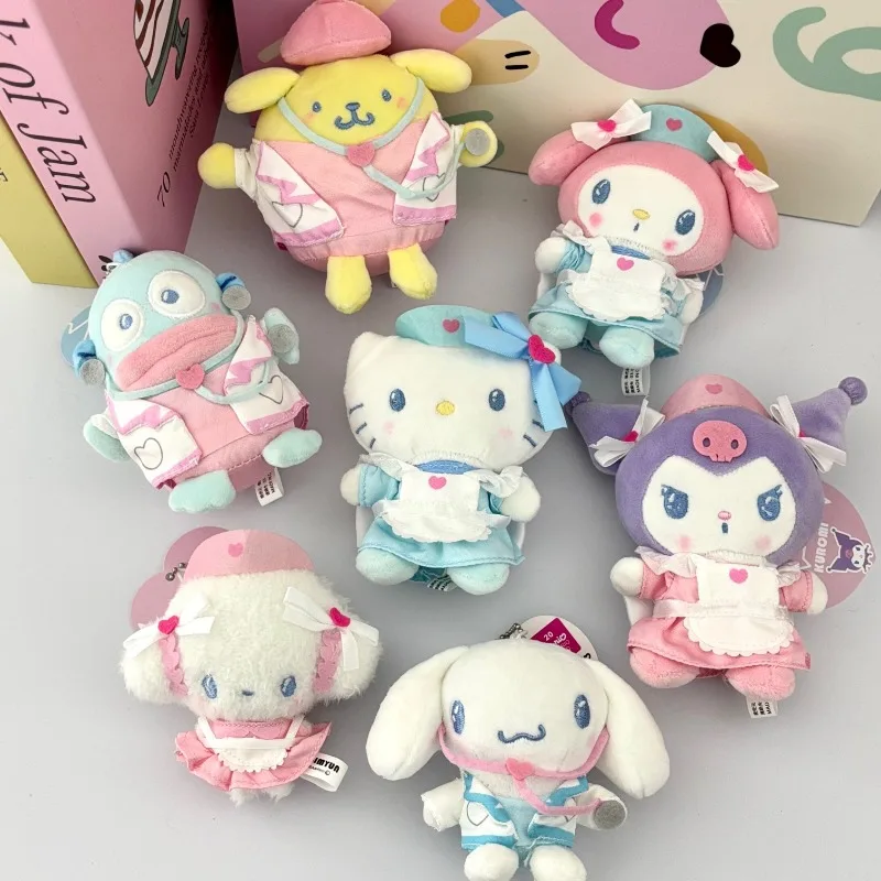 

Kawaii Sanrio Doctor Nurse Series My Melody Kuromi Cogimyun Hello Kitty плюшевый брелок украшение кукла рюкзак Шарм подарок для девочек