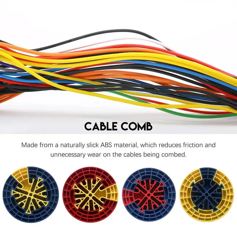 Cable Comb Tool Network Carding Device Cable Comb Cable Dresser Bundler Organizing Tool Ethernet Comb Cable Management Gadgets