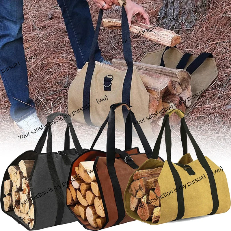 

Вместительная сумка для хранения дров, водонепроницаемая, устойчивая к царапинам, для переноски бревен, для кемпинга, камина, патио, сада