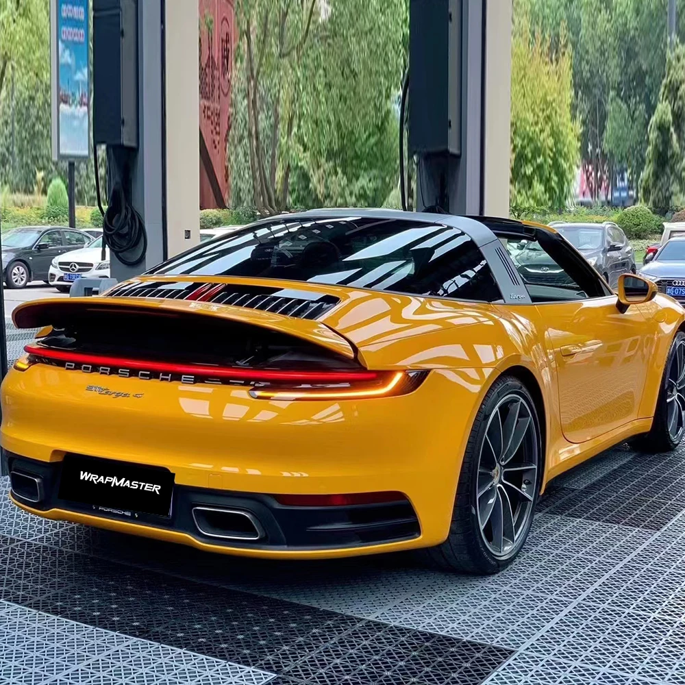 

Mclaren Orange PET Backing Carwrap Glossy Crystal Vinyl Wrap High-Quality Custom Car Wrap for Vehicle Decoration And Protection