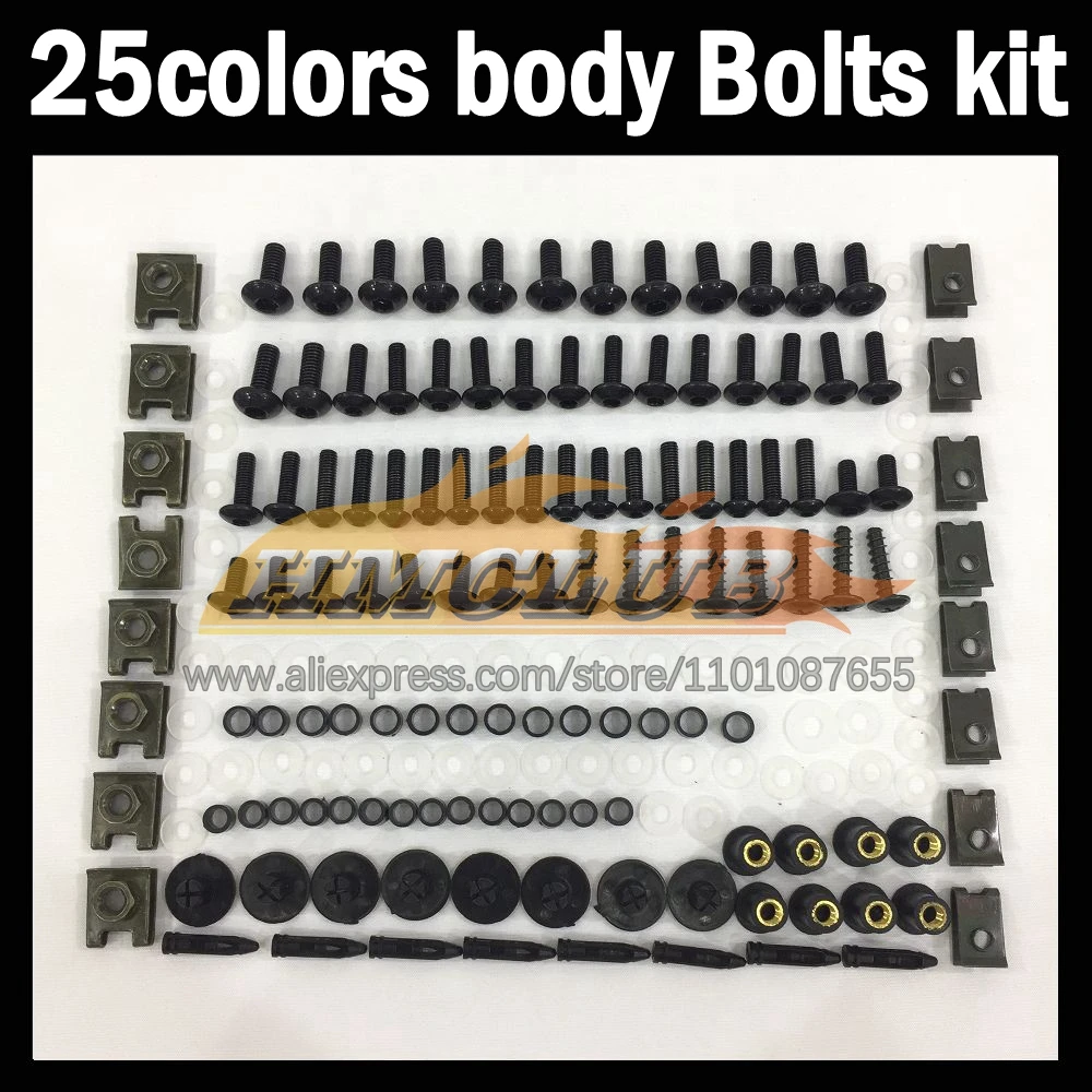 268ps Full Screws Kit Body bolt For YAMAHA TZR-250 3MA TZR250 TZR 250 88 89 90 91 1988 1989 1990 1991 Fairing bolts screw NutS