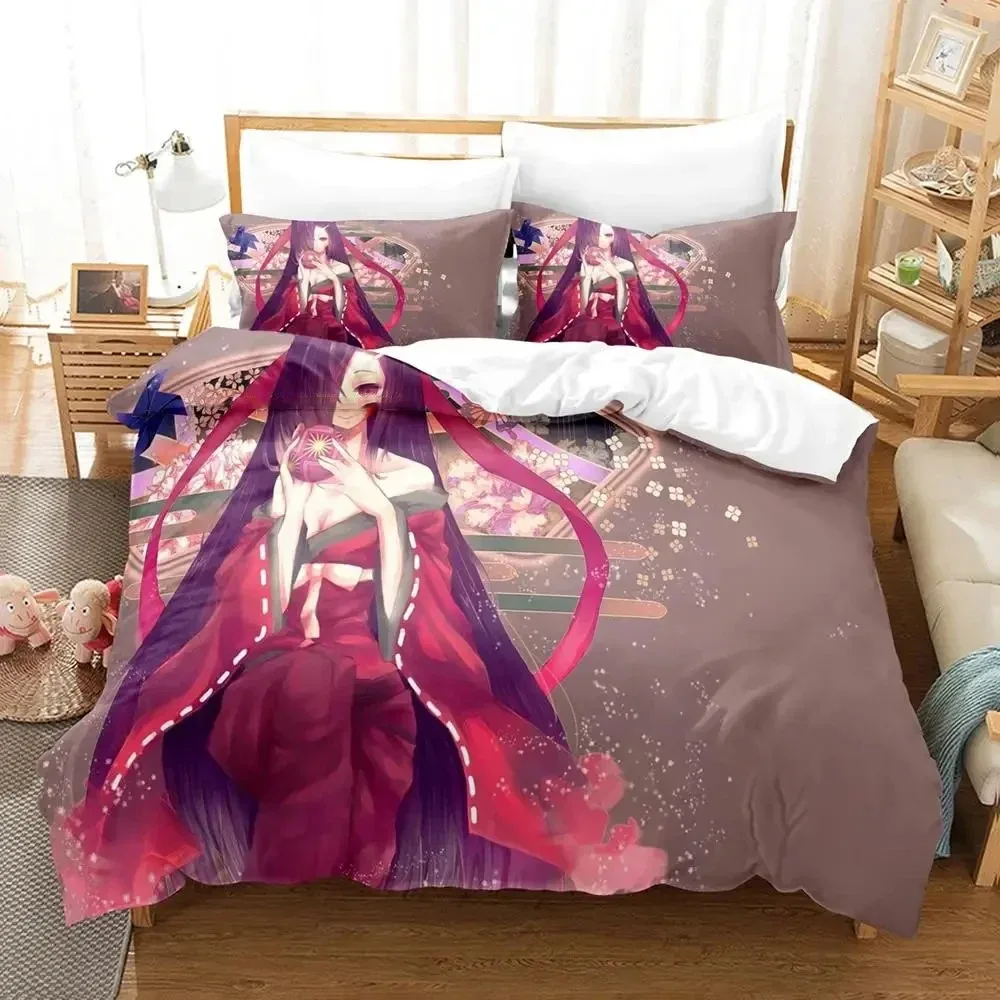 

Anime Future Diary Yuno Gasai Bedding Set Boys Girls Twin Queen Size Duvet Cover Pillowcase Bed Kids Adult Home Textileextile