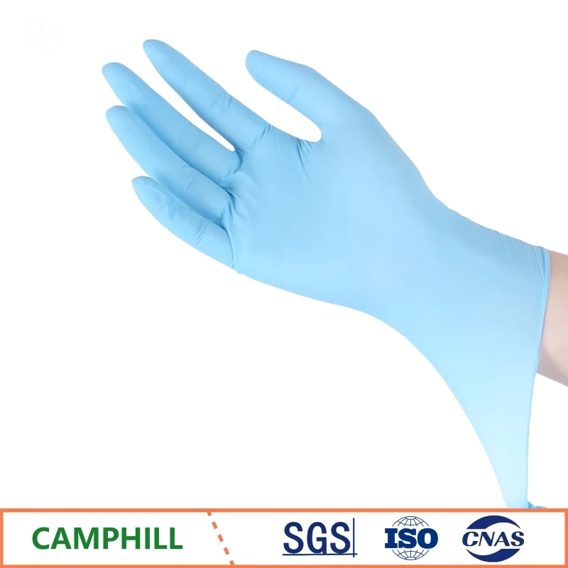 Food Safe Disposable Nitrile Gloves 9 Inch 100Pcs Latex-Free Non-Slip Baking Kitchen Gloves for Meat Processing Catering Use