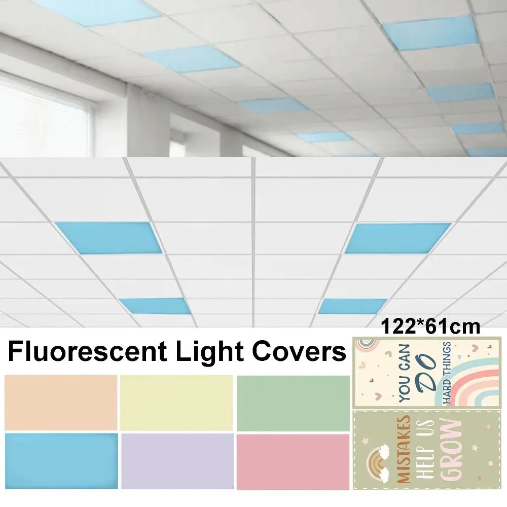 Solid Color Lampshade Light-blocking Eye-protection 122*61cm 10 Styles Magnetic Light Filters Cartoon with 10 Magnetic Buckles