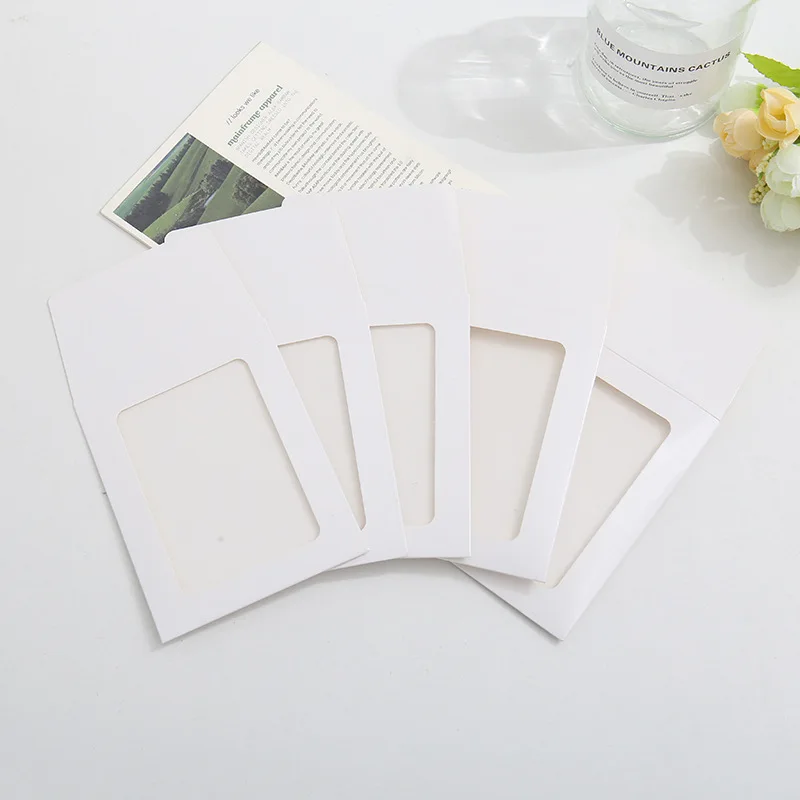 10pcs Paper Transparent Window Envelopes 8.5*11cm DIY Photo Card Frame Storage Holders for Jewelry Accessories Gift Packaging