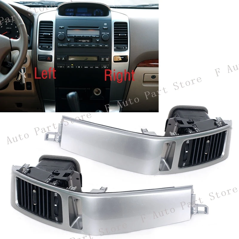 

For Toyota Land Cruiser Prado LC120 Lexus GX470 2003-2009 Front Air Conditioner Outlet A/C Air Conditioning Vents Frame Cover