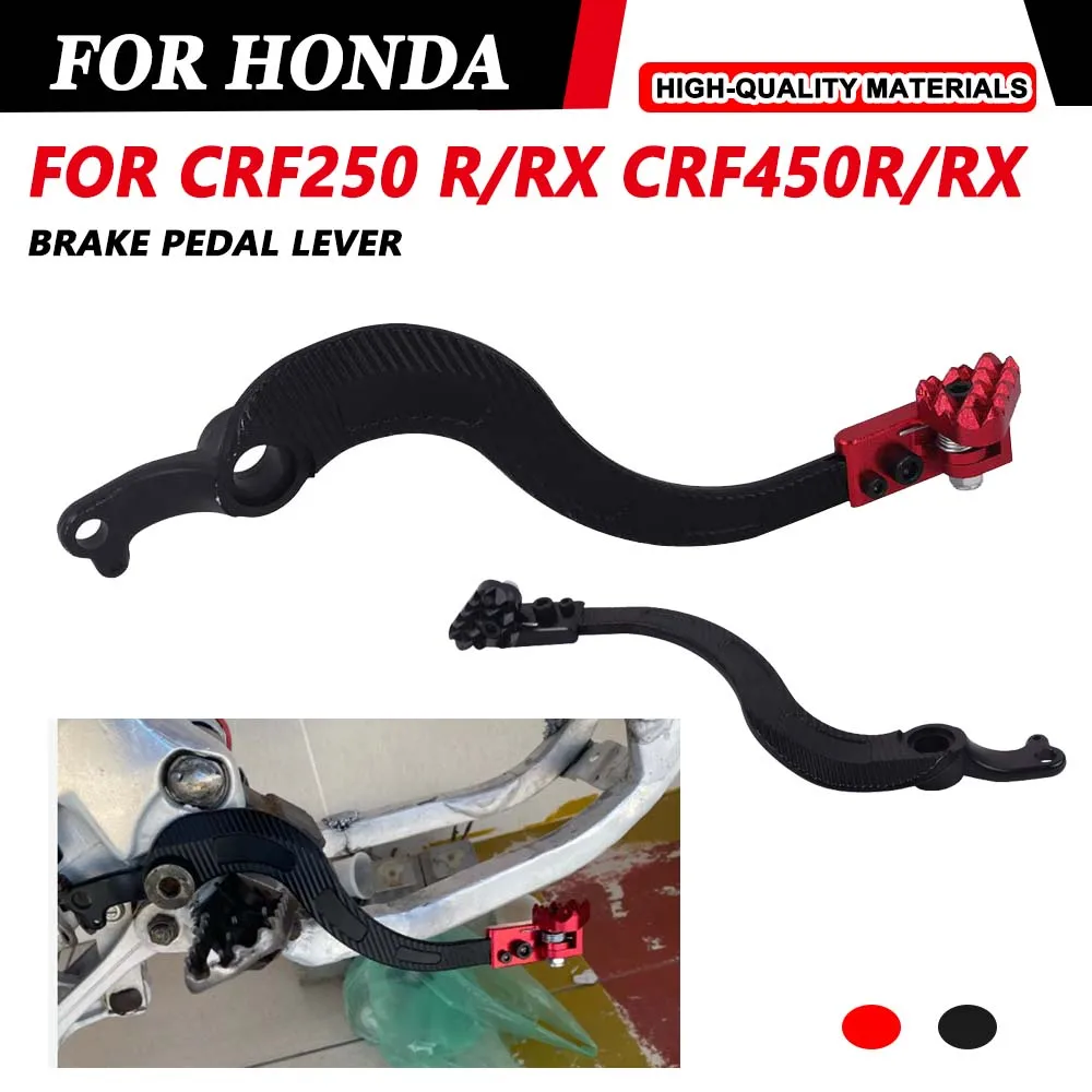 For Honda CRF250R CRF450R CRF450RX CRF250RX CRF 250 450 R RX 2021 2022 2023 2024 2025 Motorcycle Rear Foot Brake Pedal Lever