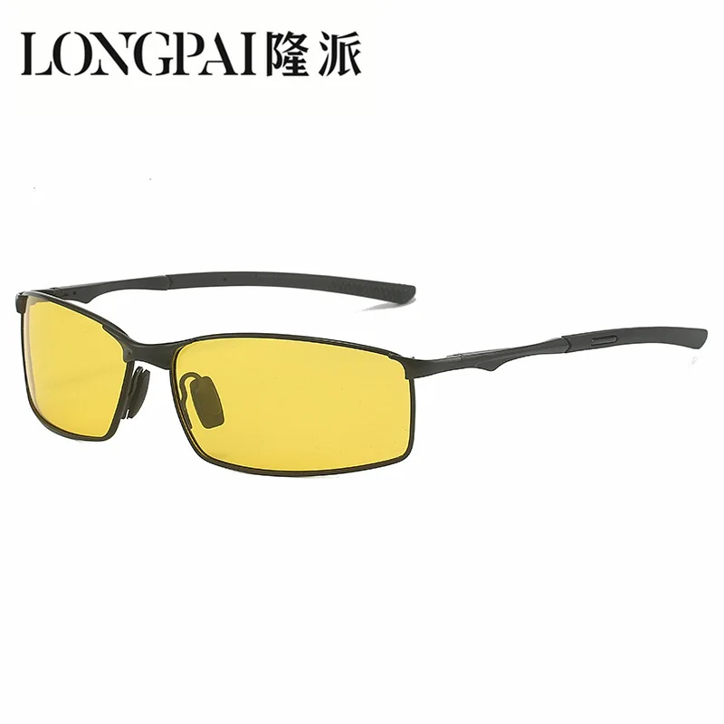Männer Polarisierte Sonnenbrille Metall Quadrat Sonnenbrille Radfahren Fahren Reisen Sport Uv400 Fahrer Brillen Sport