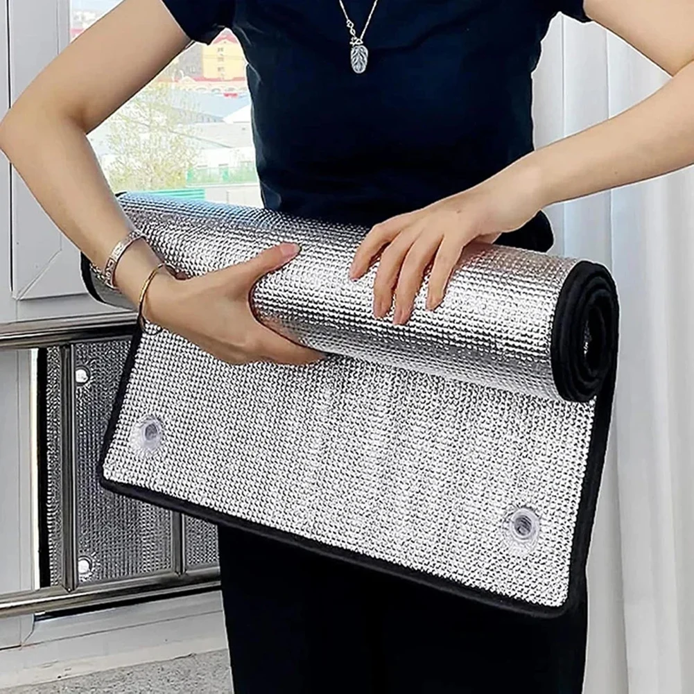 1 قطعة طبقة مزدوجة الألومنيوم احباط العزل فيلم سميكة وشاح سقف العزل ظلة سقف المنزل النوافذ شرفة ظلة