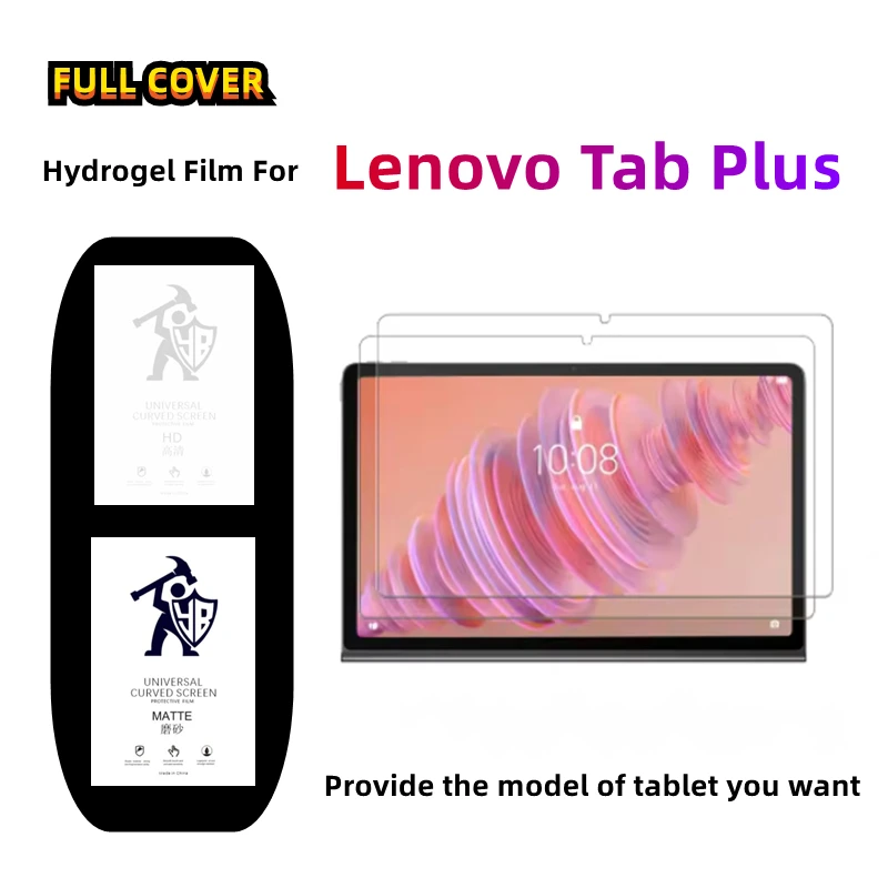 

2pcs Matte Hydrogel Film For Lenovo Tab Plus HD Screen Protector For Lenovo Tab Plus Frosted Protective Film Protector Clear