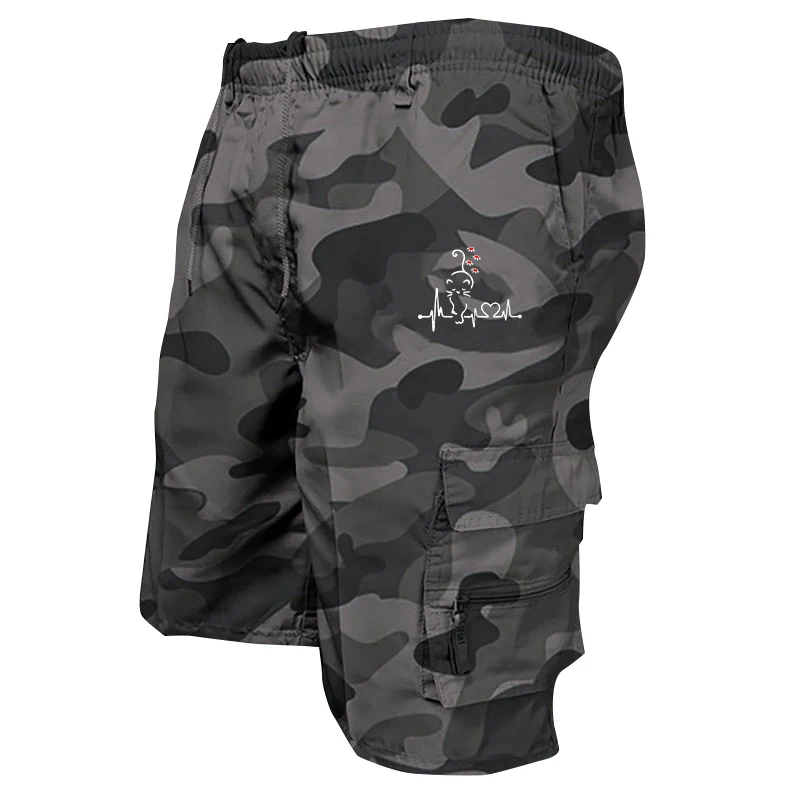 Summer Military Cargo Shorts Men Camouflage Tactical Short Pants Multi Pockets Solid Color Shorts Mens Oversized Pant