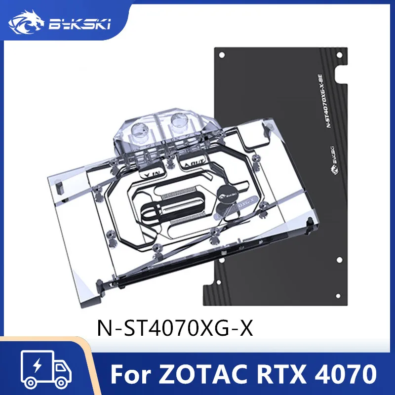 Bykski GPU Custom Water Block For ZOTAC GeForce RTX 4070 12GB X GAMING Video Card Water Cooler Custom,Computer GPU Cooling Part